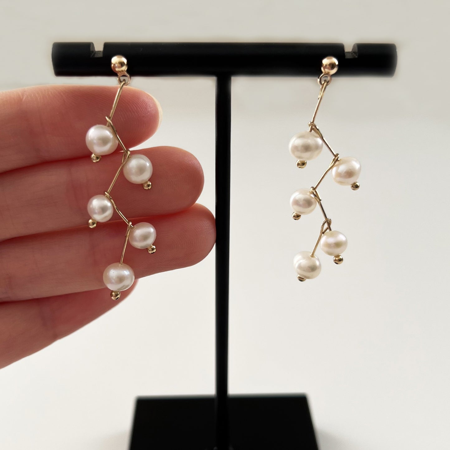 Freshwater Pearl Dangle Drop Earrings